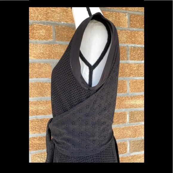 Rebecca TaylorMixed Eyelet Tie Waist Dress size 4 - Picture 7 of 12